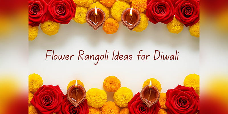 Top 10 Easy Flower Rangoli Idea for Diwali
